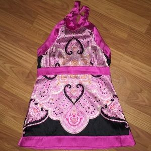 Magenta BEBE print top